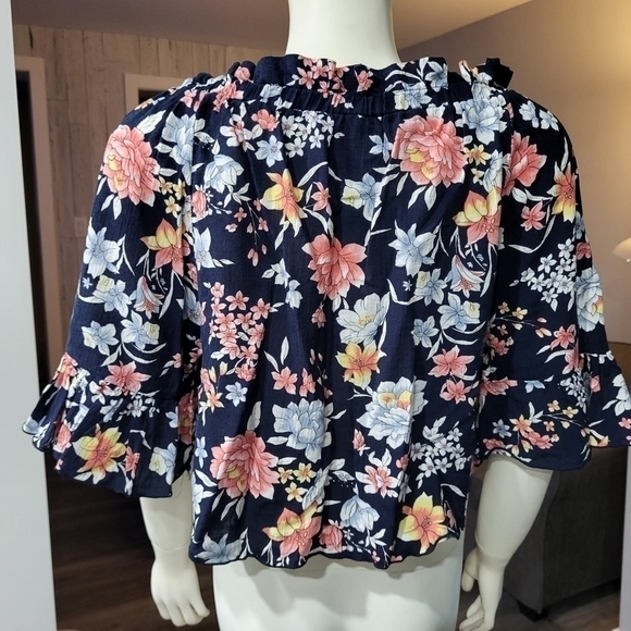 DATURA - Open shoulder floral print vintage style. - Picture 5 of 8